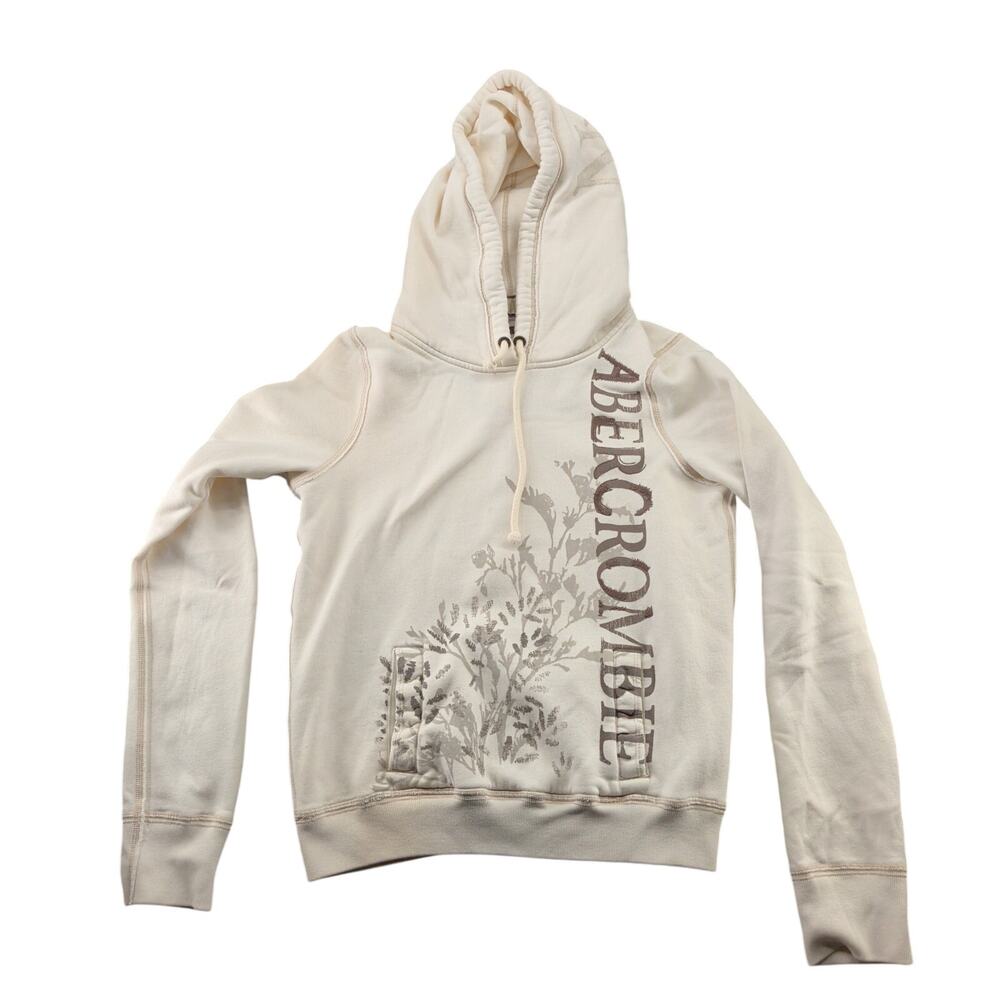 Vintage Y2K Abercrombie & Fitch NY 92 Flower Hoodie Women's Large Mall